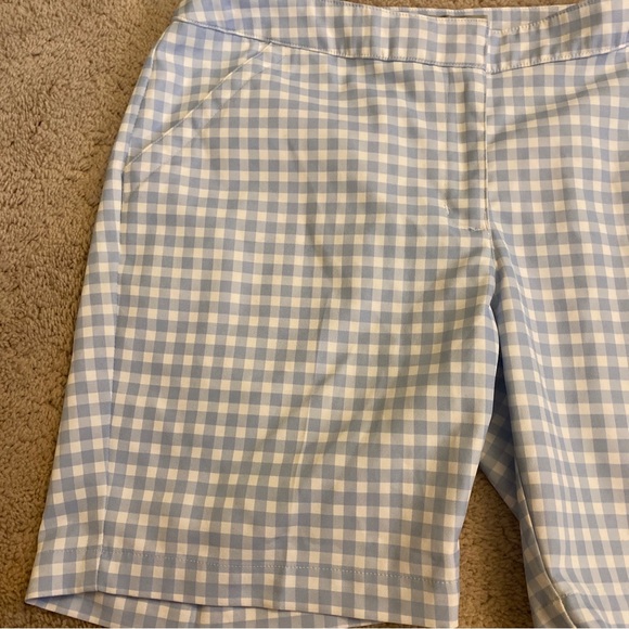 COPY - Callaway Opti-dri Size 8 Gingham Blue Checkered Athletic Golf Bermuda Sh… - Picture 2 of 8